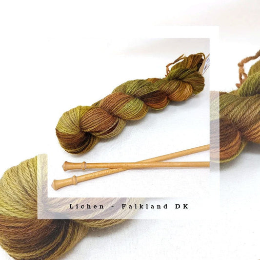 Lichen - Hand Dyed DK Falkland Wool Yarn 100g